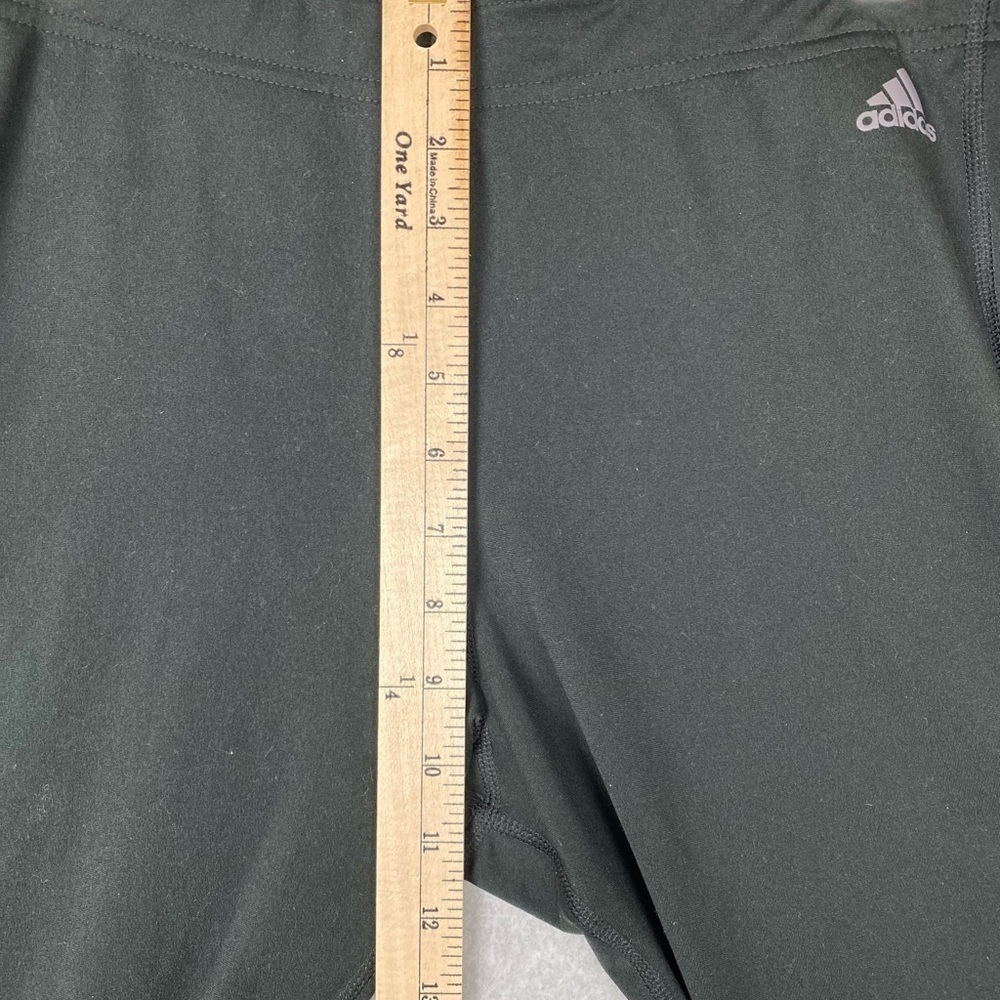 Adidas Climalite Capri Workout Pants Sz XL Black - Picture 5 of 10